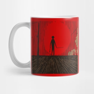 Abstract Lino Cut Mug